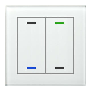 MDT technologies Glastaster II Light double RGBW, blanc, neutre BE-GTL2TW.01