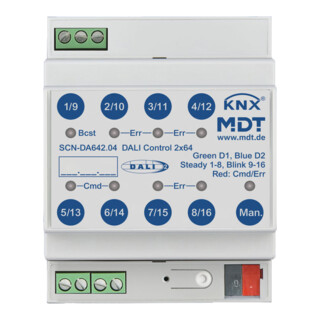 MDT technologies Passerelle DALI Control 2x64 4TE, REG SCN-DA642.04