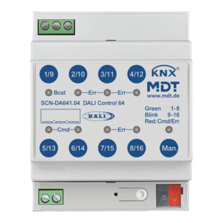 MDT technologies Passerelle de contrôle DALI 64 4TE, REG SCN-DA641.04