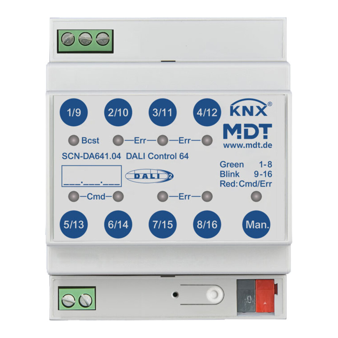 MDT technologies Passerelle de contrôle DALI 64 4TE, REG SCN-DA641.04