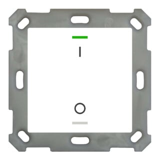 MDT technologies Taster Light 55 1 voie RGBW, blanc mat/brillant, commutable BE-TAL55T1.B1