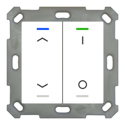 MDT technologies Taster Light 55 2-fach RGBW, rws/glä BE-TAL55T2.C1