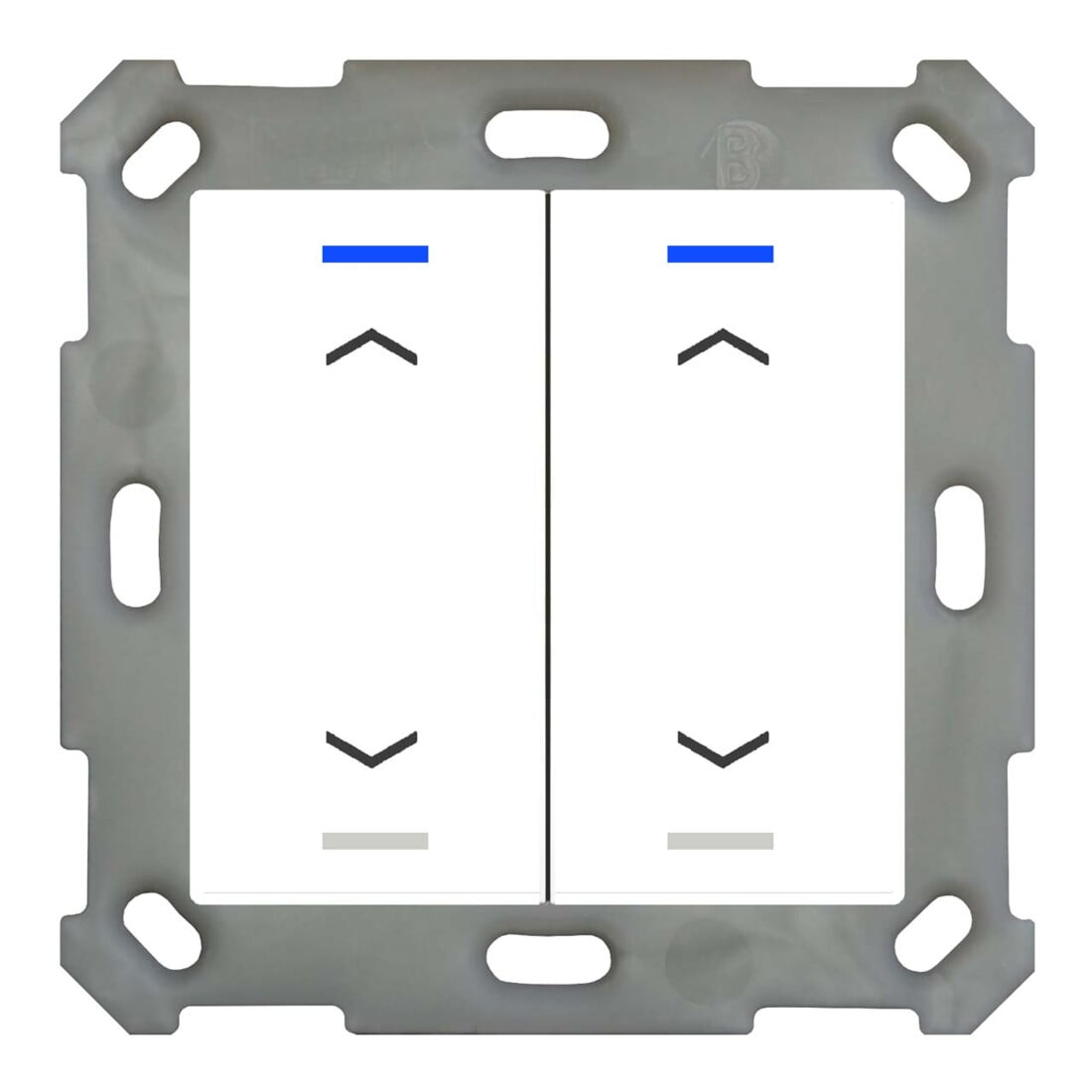 MDT technologies Taster Light 55 2-fach RGBW,rws/glä,Jalou. BE-TAL5502.A1