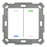 MDT technologies Taster Light 55 2-fach RGBW, rws/glä, neutral BE-TAL55T2.01