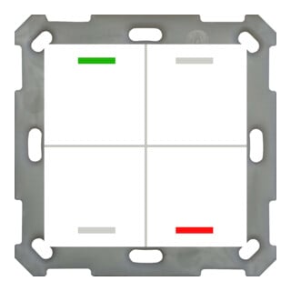 MDT technologies Taster Light 55 4-fach RGBW,rws/glä,neutral BE-TAL5504.01