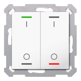 MDT technologies Taster Light 55 double RGBW, blanc chaud/clair, commutable BE-TAL5502.B1