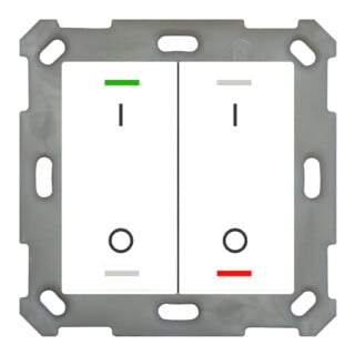 MDT technologies Taster Light 55 double RGBW, blanc chaud/clair, commutable BE-TAL55T2.B1