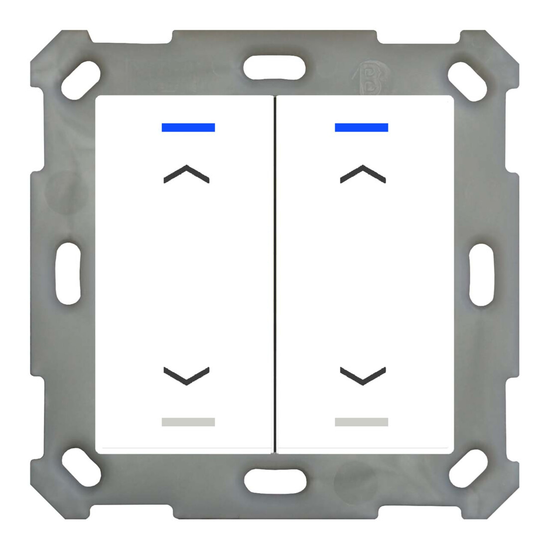 MDT technologies Taster Light 55 double RGBW, blanc chaud/clair, volet BE-TAL5502.A1