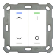 MDT technologies Taster Light 55 double RGBW, blanc mat/brillant BE-TAL55T2.C1-1