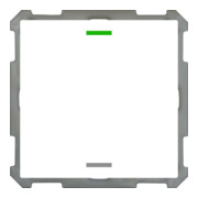 MDT technologies Taster Light 63 1 bouton RGBW, blanc mat/brillant, neutre BE-TAL63T1.01-1