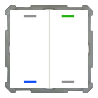 MDT technologies Taster Light 63 2-fach RGBW,Studiows,glä BE-TAL63T2.01