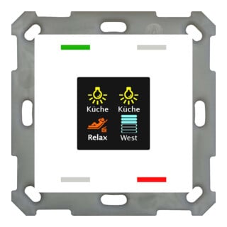 MDT technologies Taster Smart 55 4 boutons écran couleur, rws/glä BE-TAS5504.01
