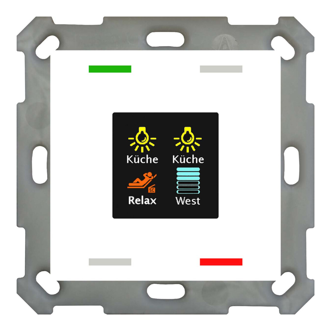 MDT technologies Taster Smart 55 4 boutons écran couleur, rws/glä BE-TAS5504.01