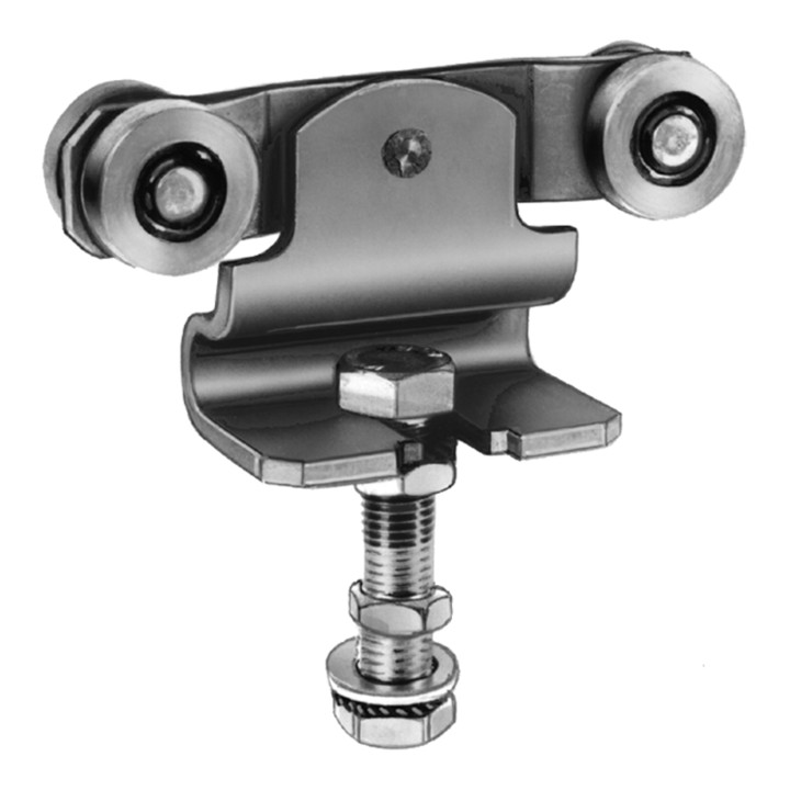 Set MEA Doppelrolle Nr.1 + MEA Bodenfuehrungsrolle Nr. 19 Nylon lose