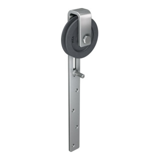 MEA Rullo porta con staffa 90 mm