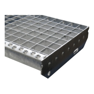 MEA Treppenstufenrost 30 x 30 mm + TS 30 mm 240 x 600 mm