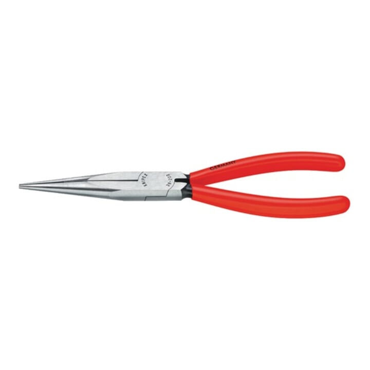 Mechanikerzange pol. Griffe mit Ku.überzogen gerade flache rd.Backen SB Knipex