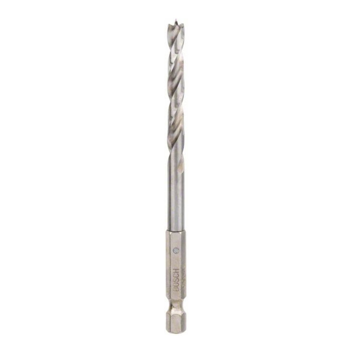 Mèche à bois hélicoïdale, queue six pans 1/4" 6 x 63 x 106 mm
