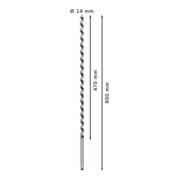 Mèche à bois hélicoïdale, six pans 14 x 470 x 600 mm, d 11,1 mm-5