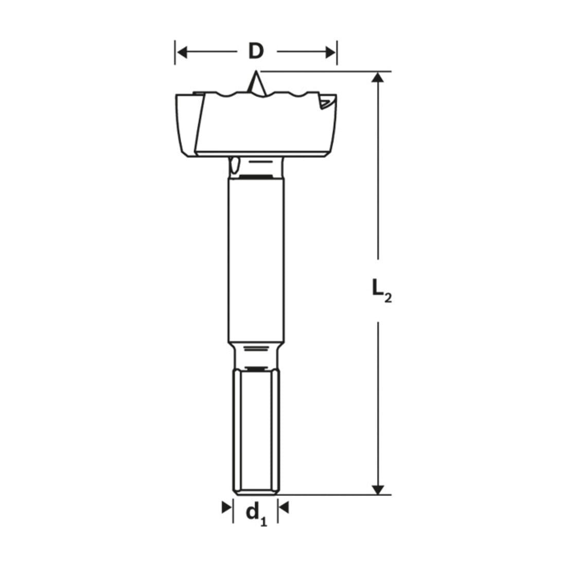 Bosch Forets Forstner DIN 7483
