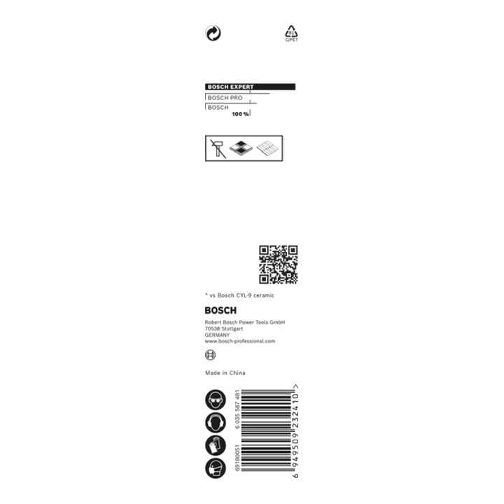 Mèche Bosch Expert Hard Ceramic HEX-9, 5 x 90 mm