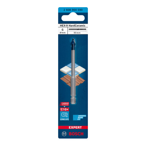 Foret HEX-9 Bosch EXPERT HardCeramic