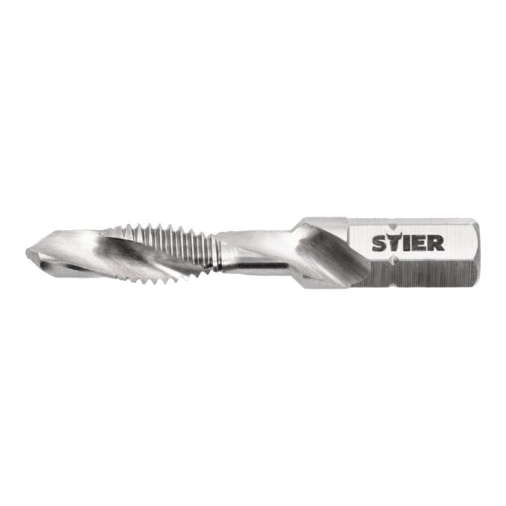 Stier Set STIER taraud combiné M6 DIN 3126 HSS-G 1/4" hexagonal + STIER pâte à tarauder 100 ml base eau/savon