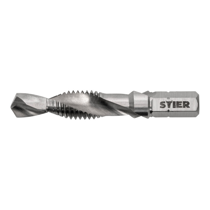 Stier STIER Jeu de tarauds combinés Bit M8 DIN 3126 HSS-G 1/4" hexagonal + STIER Pâte à tarauder 100 ml base eau/savon