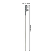 Mèche pour coffrages et lambrissages 10 x 600 mm, d 8 mm-5