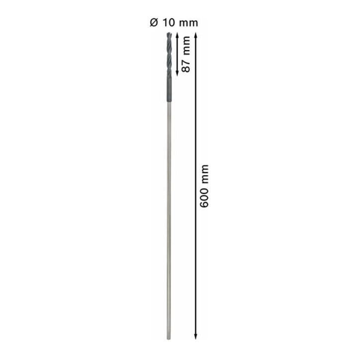Mèche pour coffrages et lambrissages 10 x 600 mm, d 8 mm