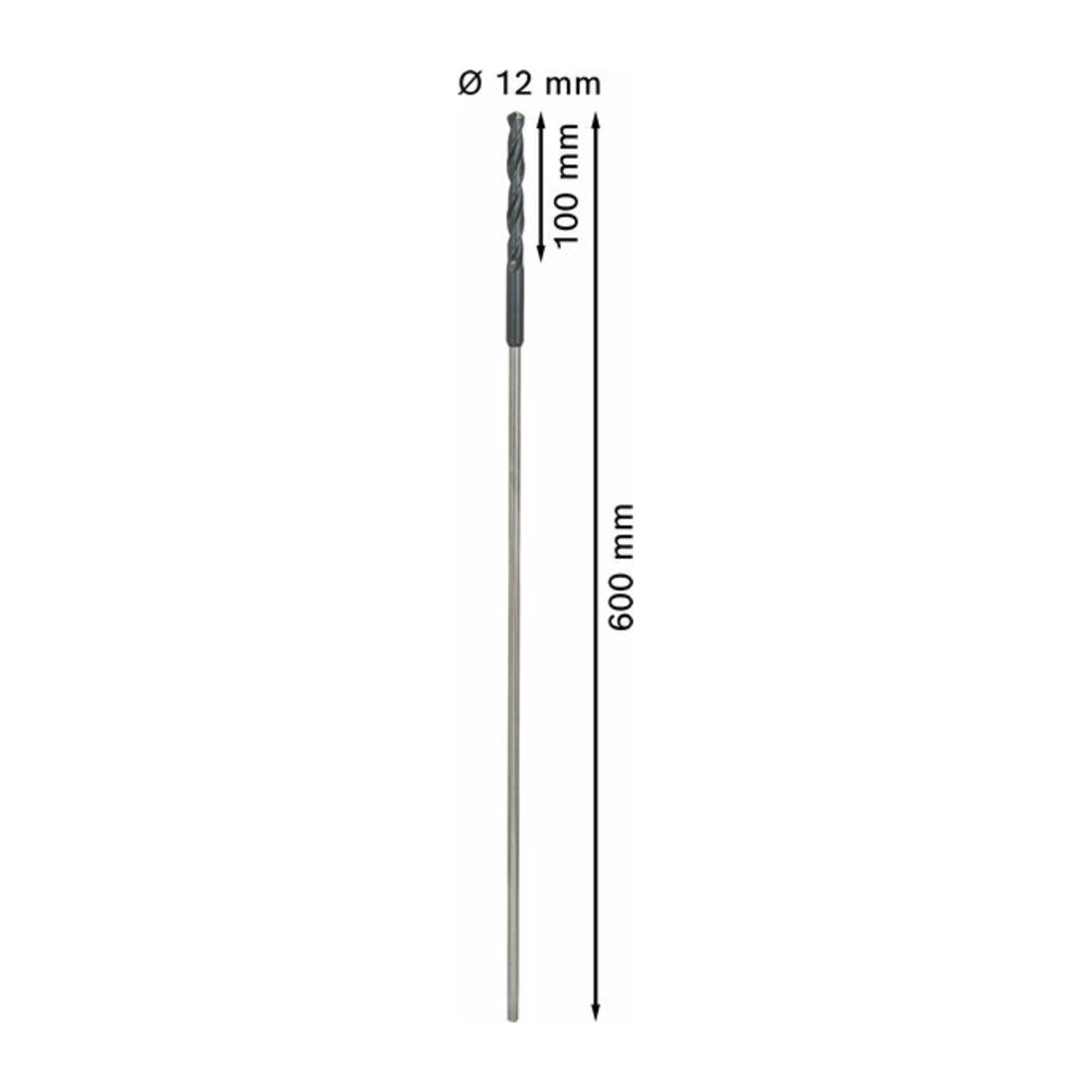 Mèche pour coffrages et lambrissages 12 x 600 mm, d 8 mm