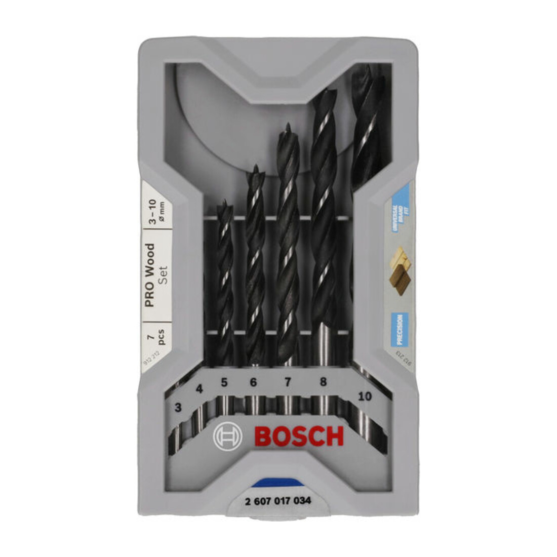Mèches à bois Bosch set de 7 pièces 3 - 10 mm