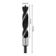 Mèches hélicoïdales à bois Standard 28 x 140 x 220 mm, d 13 mm-5