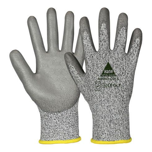 Gants de montage Hase Medio Cut Niveau 5 HPPE et fibre de verre