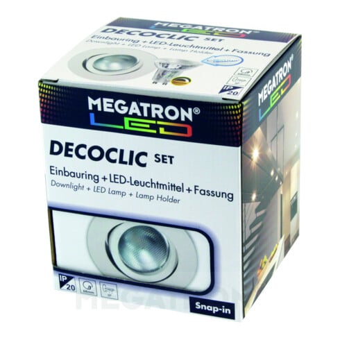 Megatron LED-Einbauspot Set 2800K dim ws MT75401