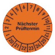 Mehrjahresprüfplakette D.30mm Nächster Prüftermin 2020-2025 Folie Btl.a 100 St.-1
