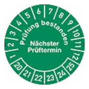 Mehrjahresprüfplakette D.30mm Prüfung bestanden 20-25 Folie Btl.a 100 St.-1