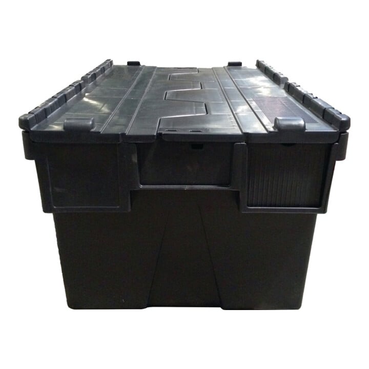 Mehrwegbehälter L400xB300xH264mm schwarz Wände u.BD geschl.