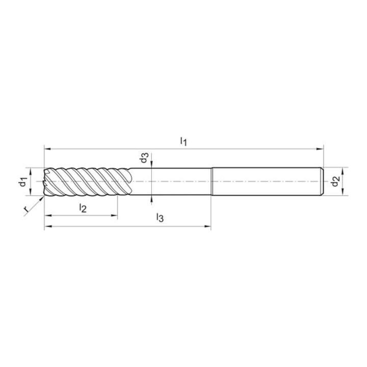 Mehrz.Fr. WN XL VHMSignum6,0/0,5mm HA Z6-8 Gühring