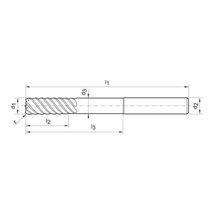 Mehrz.Fr. WN XL VHMSignum8,0/0,5mm HA Z6-8 Gühring