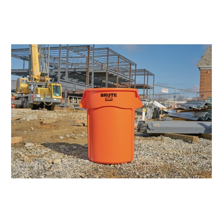 Mehrzwecktonne orange 167l PE Außen-Ø610xH800mm RUBBERMAID