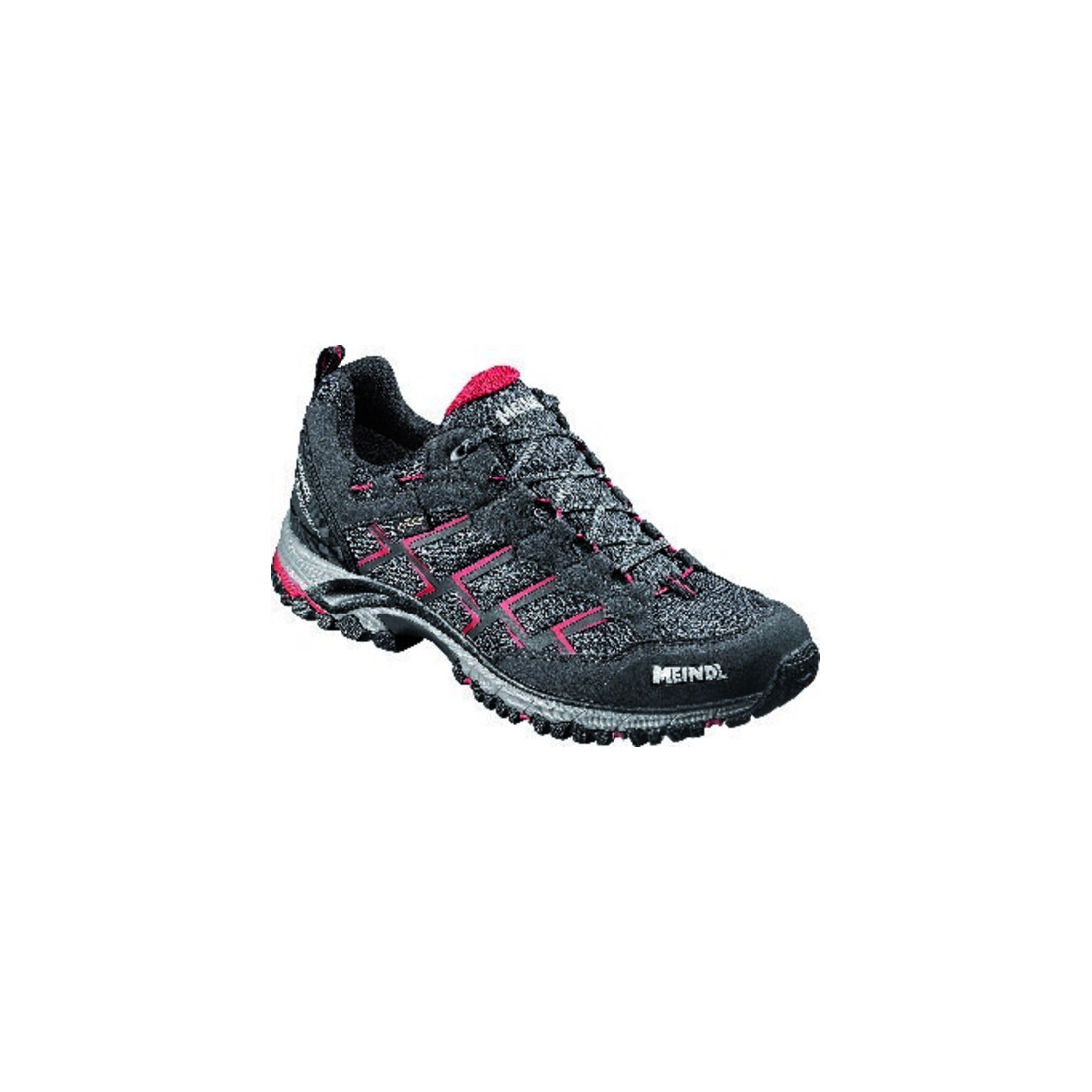 MEINDL Sportschuh 3825-01 Caribe GTX, Gr. 8,5 scharz/rot
