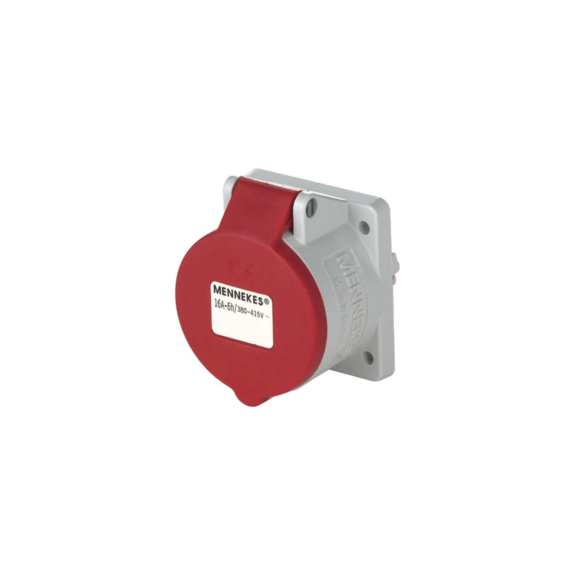 Mennekes Anbaudose TwinContact mit fünfpoligem Stecker und sechsstündiger Schaltstellung, Nennstrom 16 A, Nennspannung 400V, Schutzart IP44,