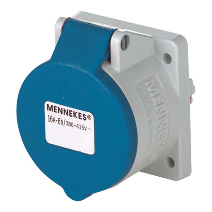 Mennekes Boîte d’encastrement TwinContact 16A, 3p, 6h, 230V, IP44 1668