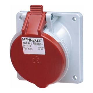 Mennekes Boîte d’encastrement TwinContact 32A, 5p, 6h, 400V, IP44 3171