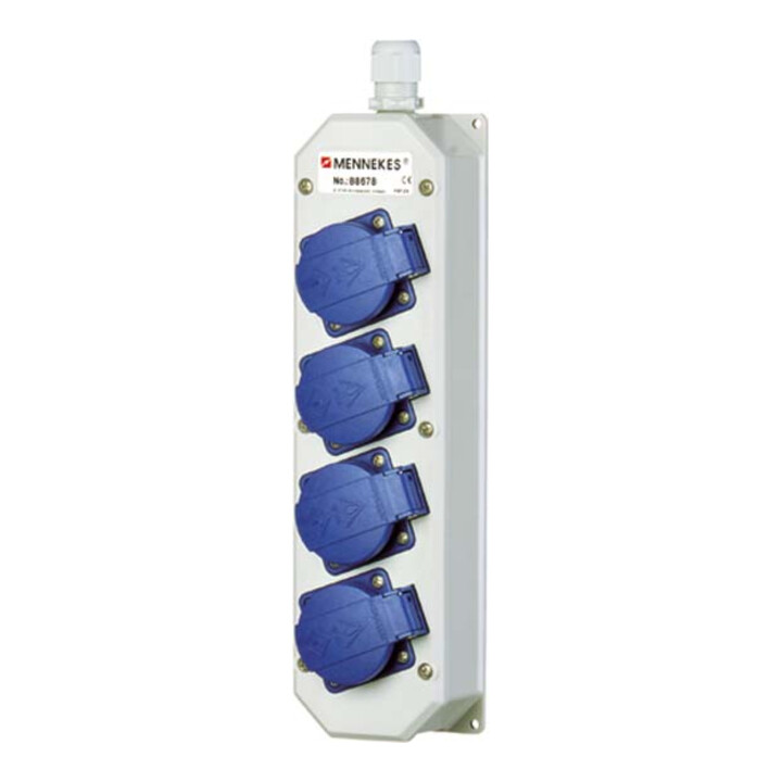 Mennekes Multiprise TL 4xSchuko, 30° inclinée 88678
