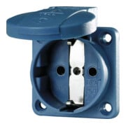 Mennekes Prise d’encastrement Schuko 16A, 2p+T, 230V, bleue 11031-1