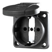 Mennekes Prise d’extension Schuko 16A, 2p+T, 230V, noire 11032-1