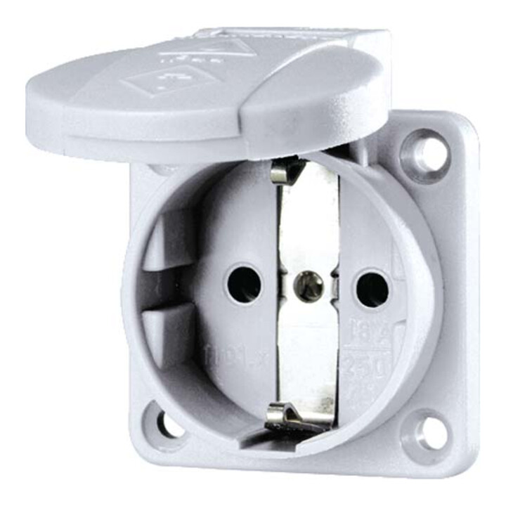 Mennekes Prise encastrable Schuko 16A, 2p+T, 230V, gr 11030