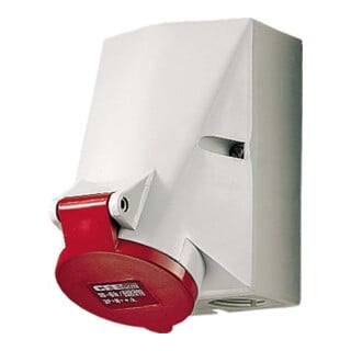 Mennekes Prise murale HW/VN 16A, 5p, 6h, 400V, IP44 20235A